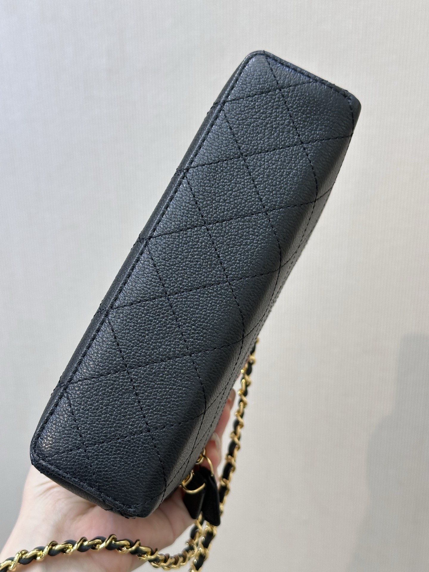 Ch@nel Cosmetic Bag-Caviar-19CM