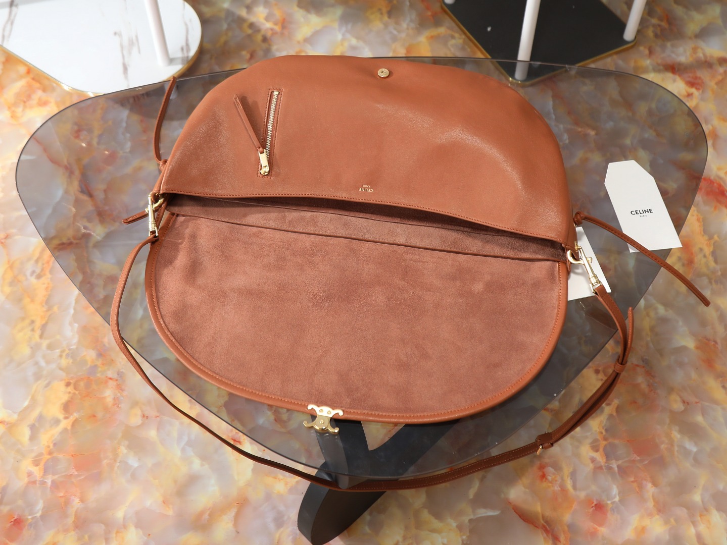 Cel*in Halfmoon Soft Triomphe Bag-46*19*10CM