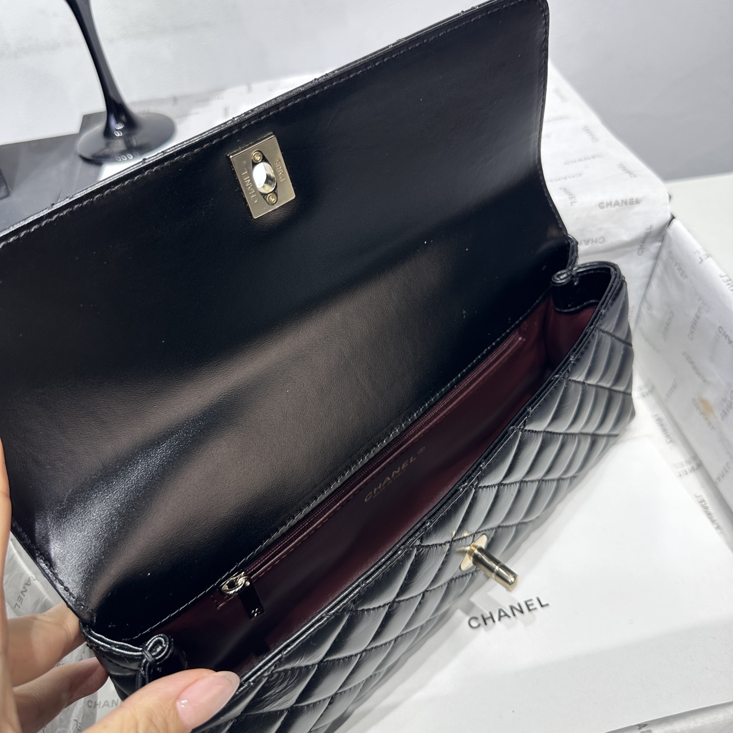 Ch@nel Coco Handle Flap Bag-32CM