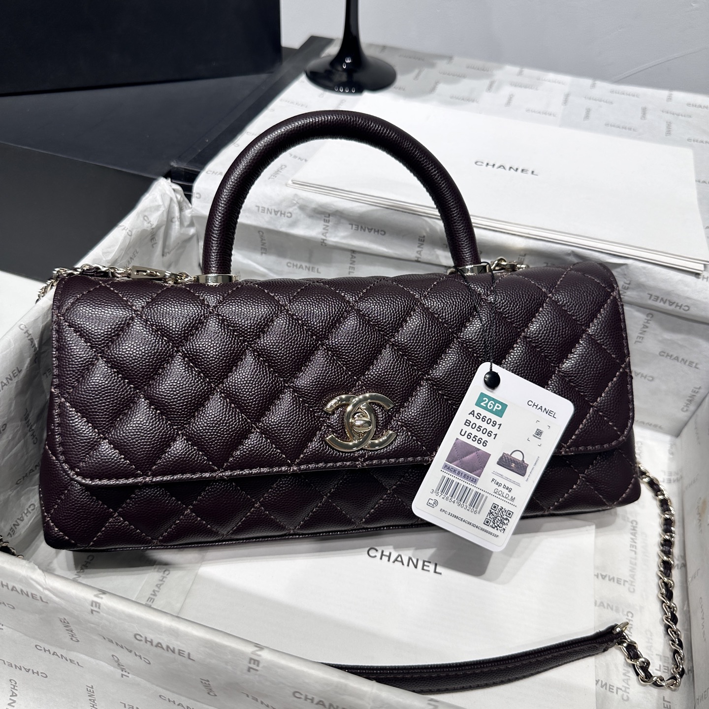 Ch@nel Coco Handle Flap Bag-32CM