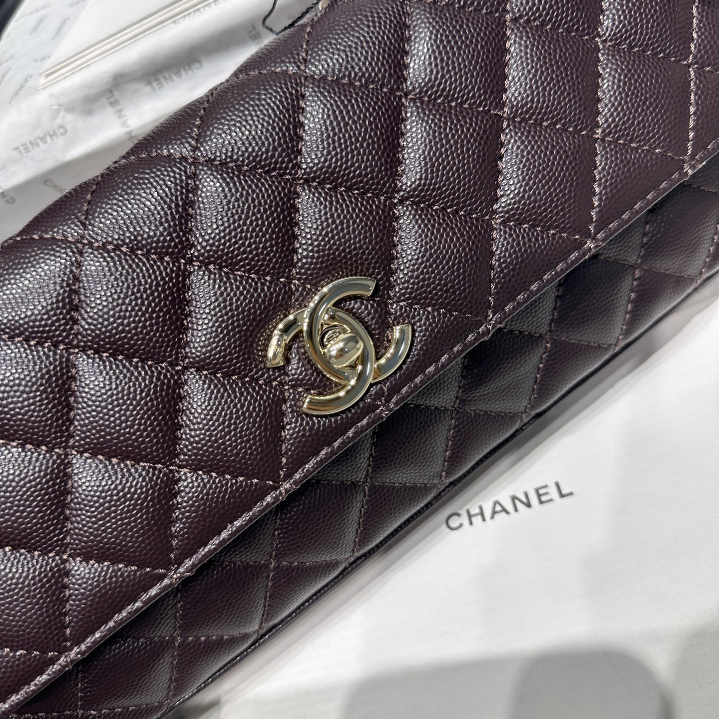 Ch@nel Coco Handle Flap Bag-32CM