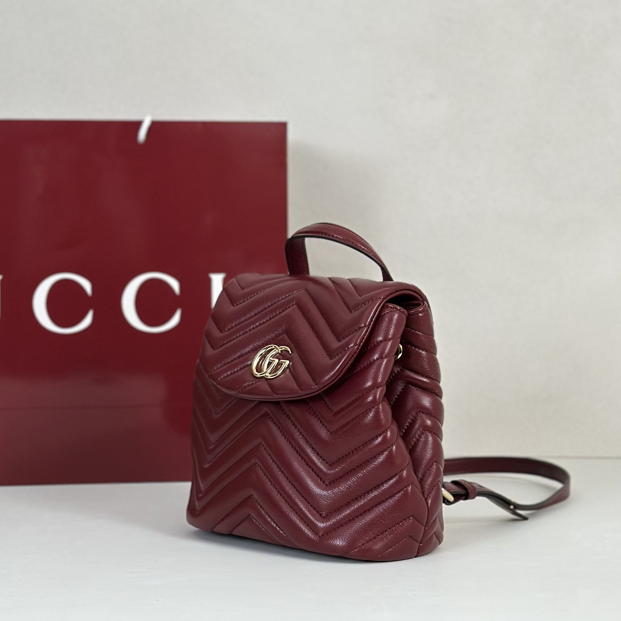 Gvc*1 Mini Marmont Backpack-20*11*18CM