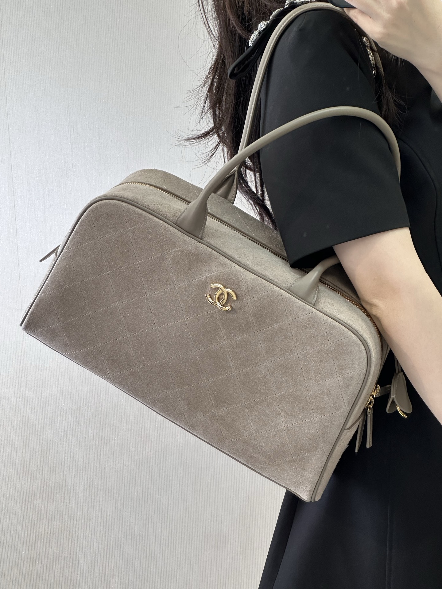 Ch@nel Bowling Bag-19*35.5*12.5CM