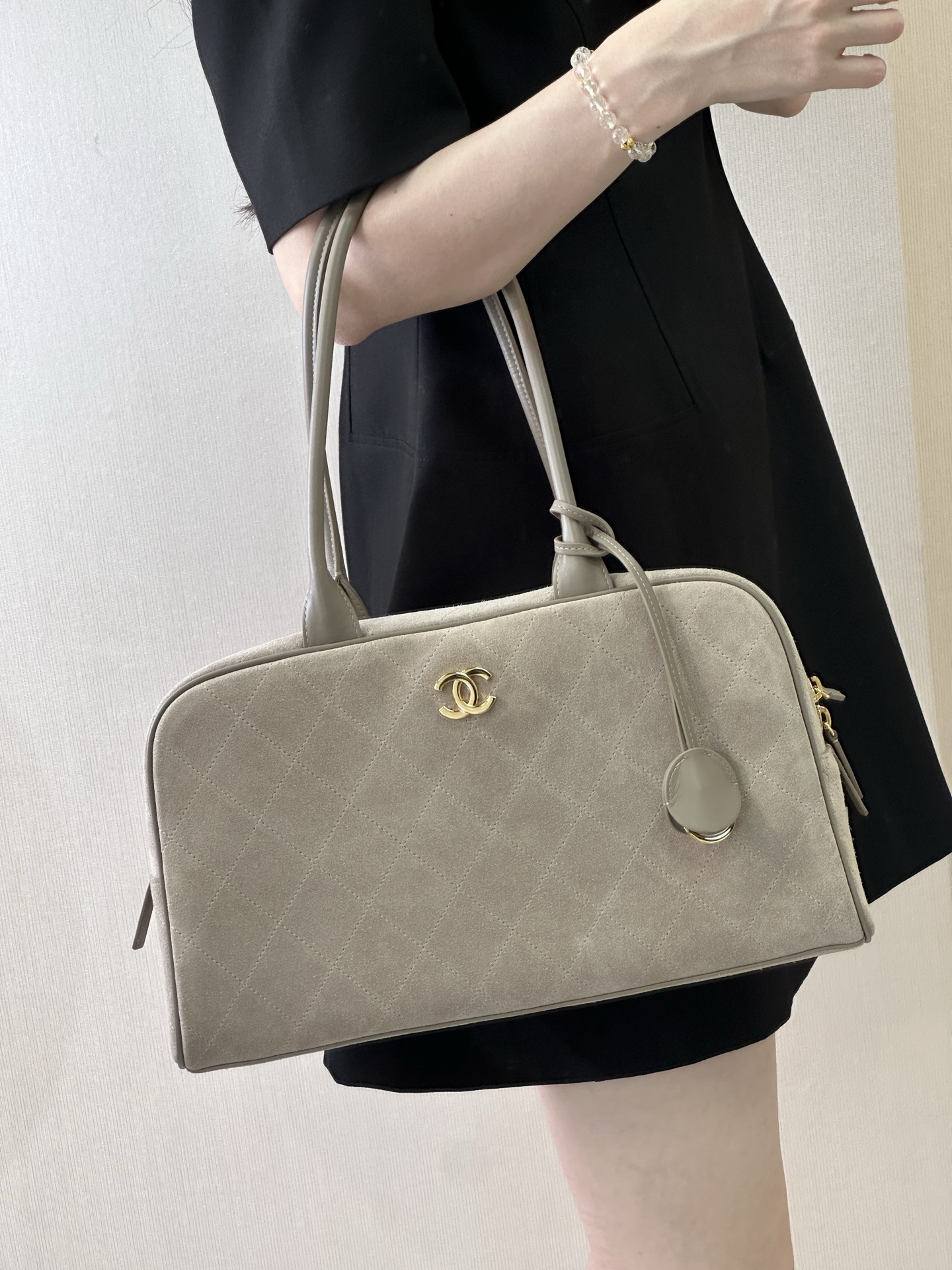 Ch@nel Bowling Bag-19*35.5*12.5CM
