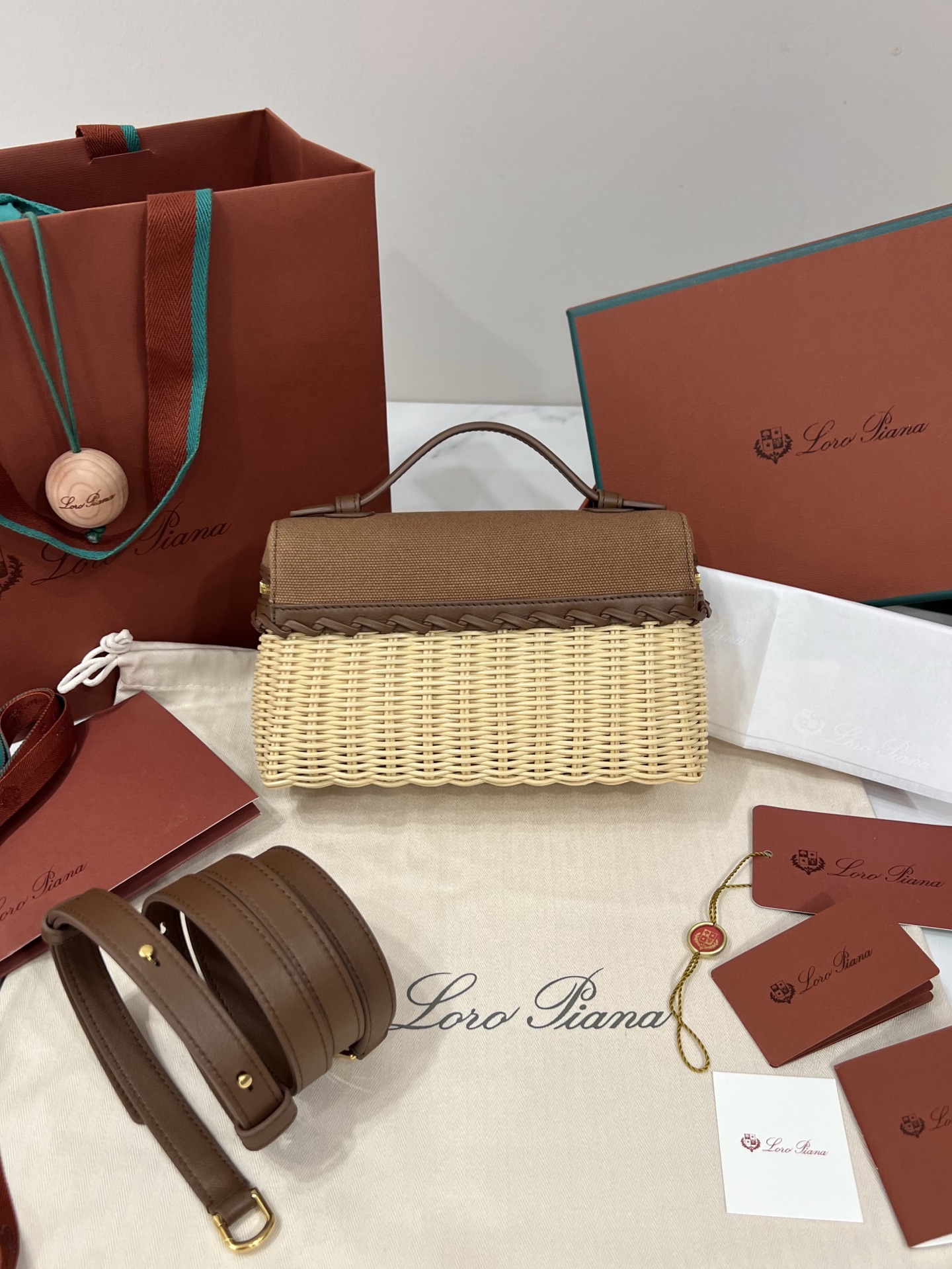 L0r0 P1ana Extra pocket L19 Bag-19*7*12CM