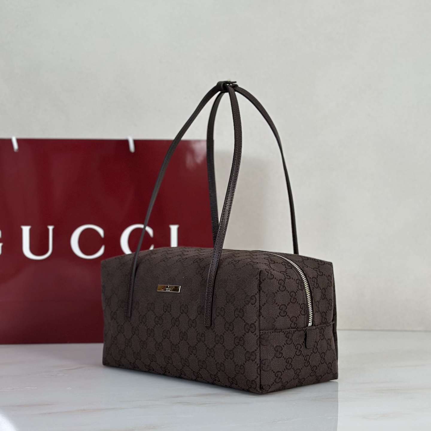 Guc*ci Melrose Medium Boston Bag-29*14*15CM
