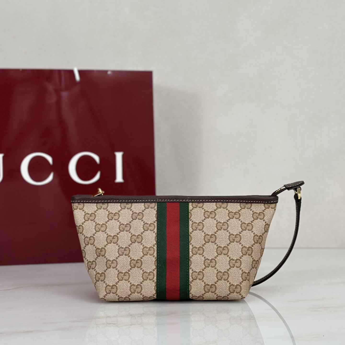 Gv*c*GG Monogram Bag-17*10*12.5CM