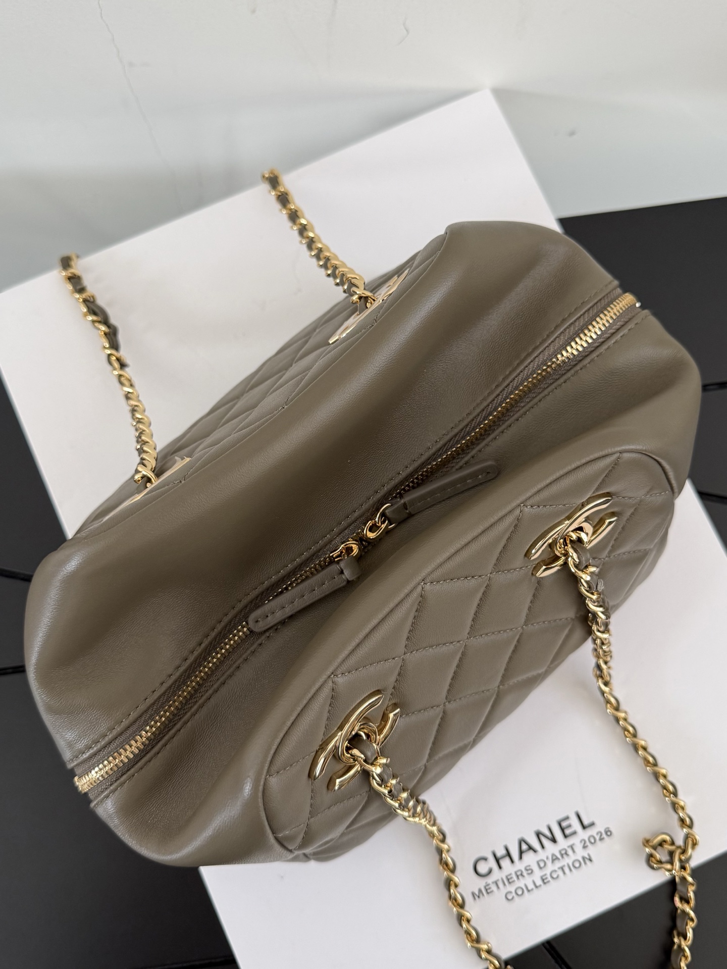 Ch@nel Small Bowling Bag-16×25×15CM
