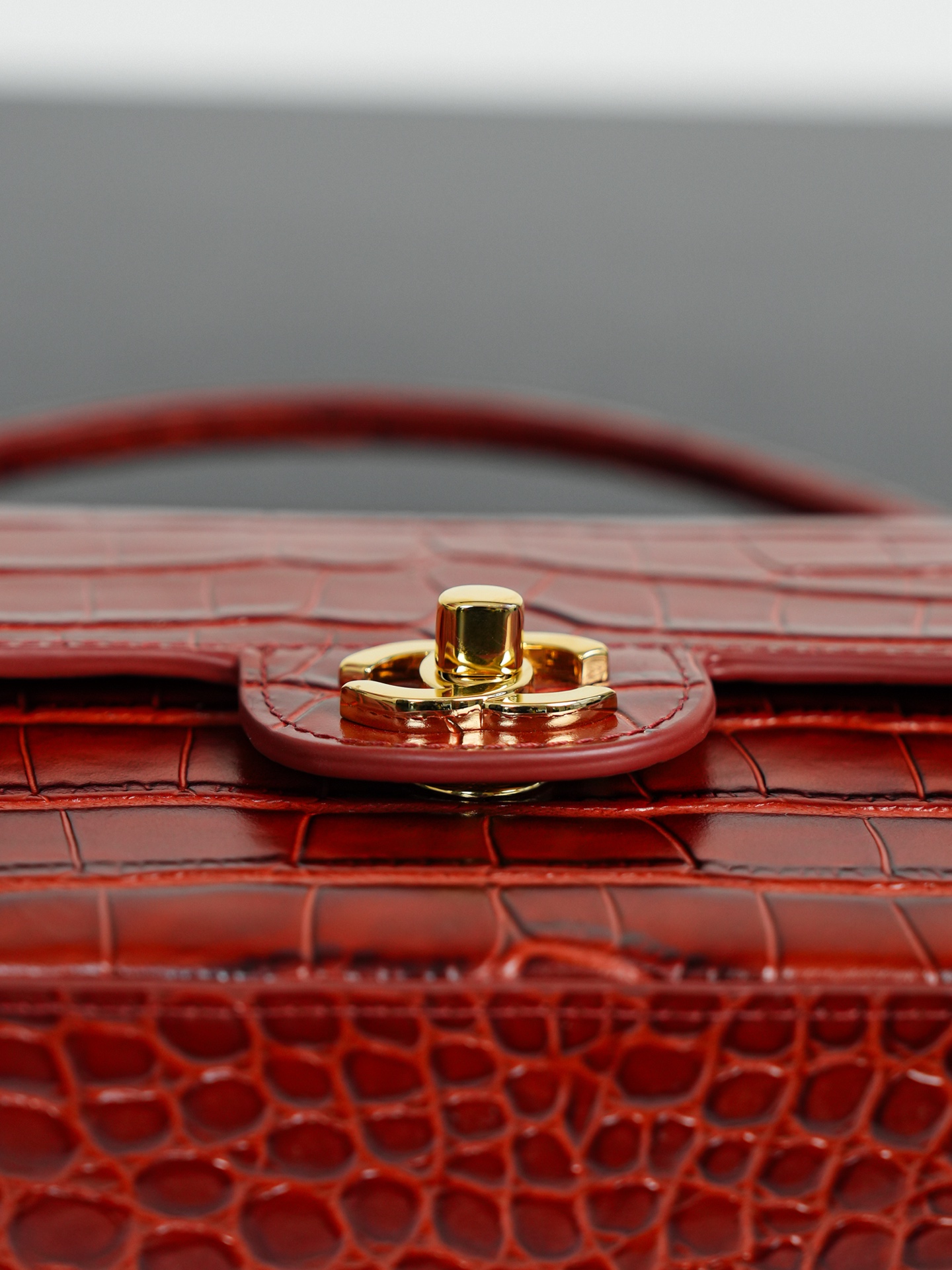 Ch@nel Mini Top Handle "Turn Around" Flap -4.5×19.5×5CM
