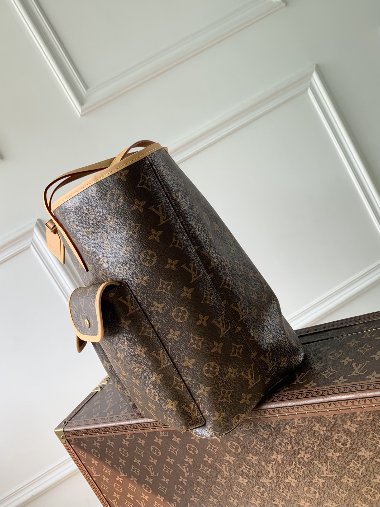 LV Nevereverfull Cargo Monogram Archive-M2A617-38 x 60 x 28CM