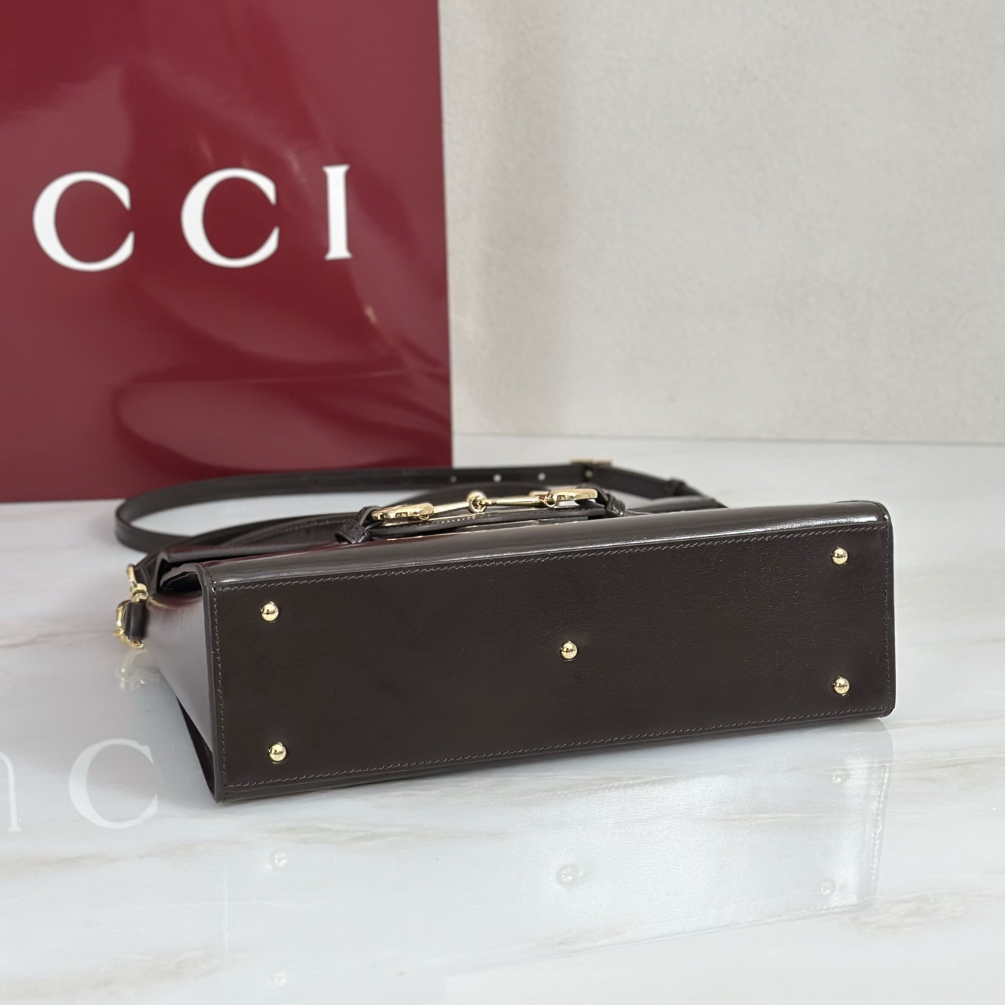 Guc*ci Medium Horsebit Duomo Bag-20*13.5*6CM