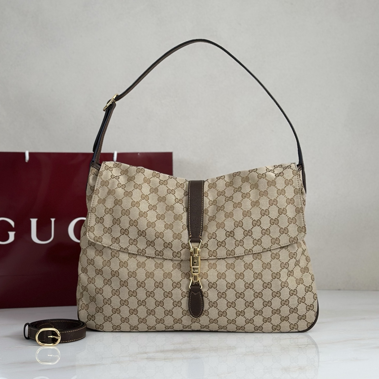 Gvc*1 Jackie Flap Large Crossbody Bag-43*29*5CM
