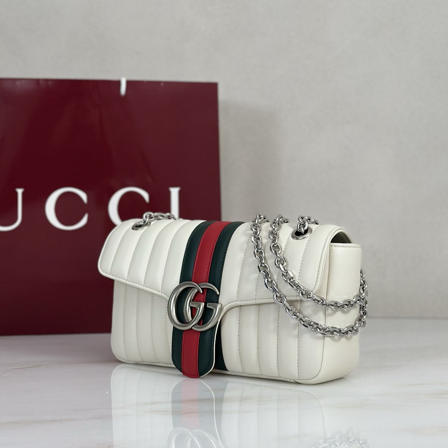 Gv*c* Jetset GG Marmont Shoulder Bag -26*15*7CM
