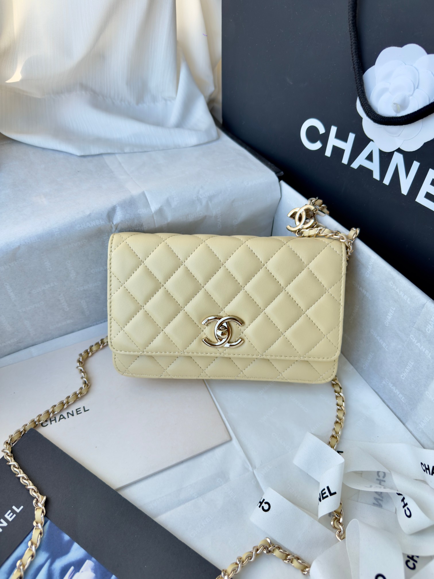 Ch@nel CC Wallet on Chain (WOC) Bag-19*12*3.5CM