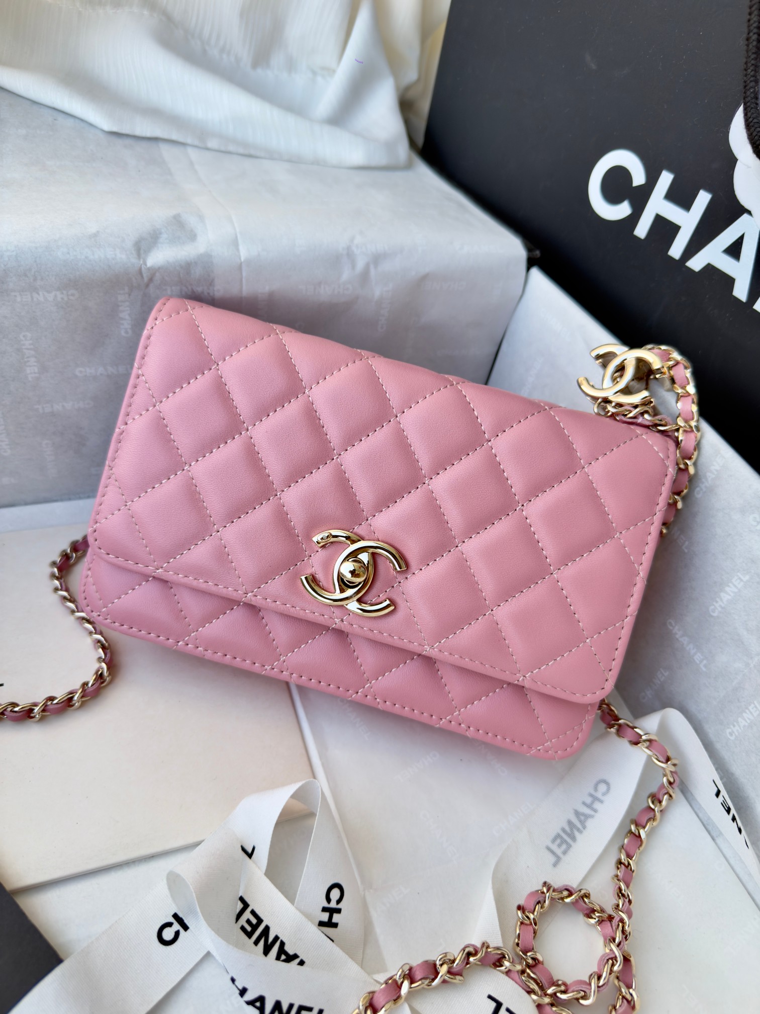 Ch@nel CC Wallet on Chain (WOC) Bag-19*12*3.5CM