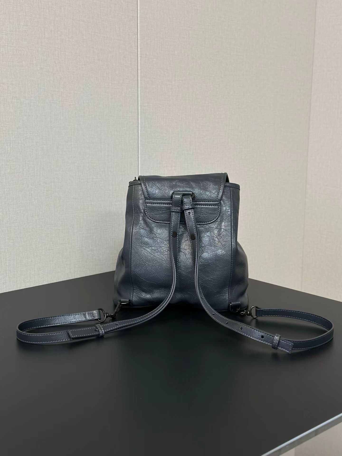Balen*ciaga Le City Backpack Mini - Black-23.5*11*25CM