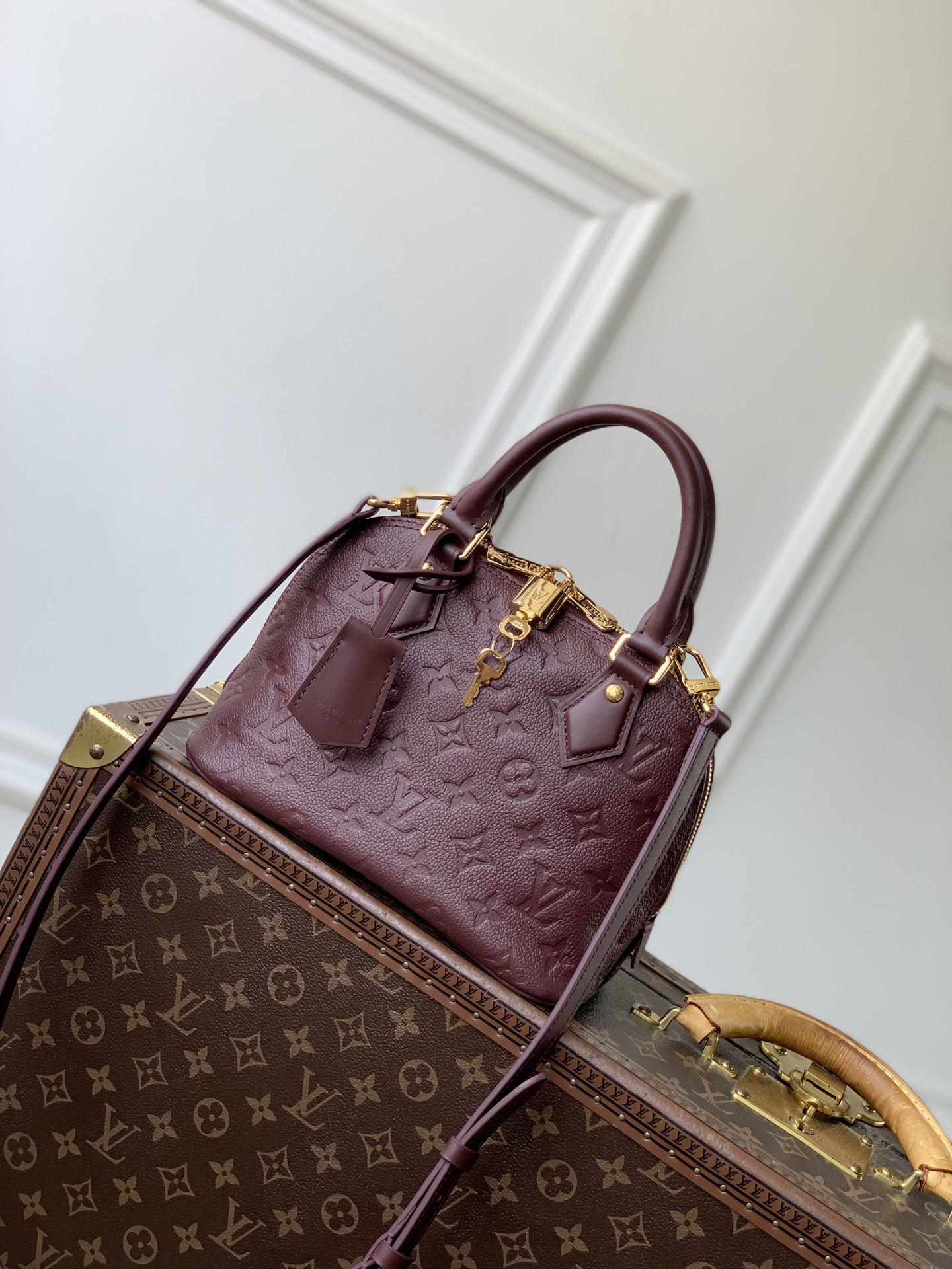 L0vis Vuitto*n Alma BB M3A843-23.5 x 17.5 x 11.5CM