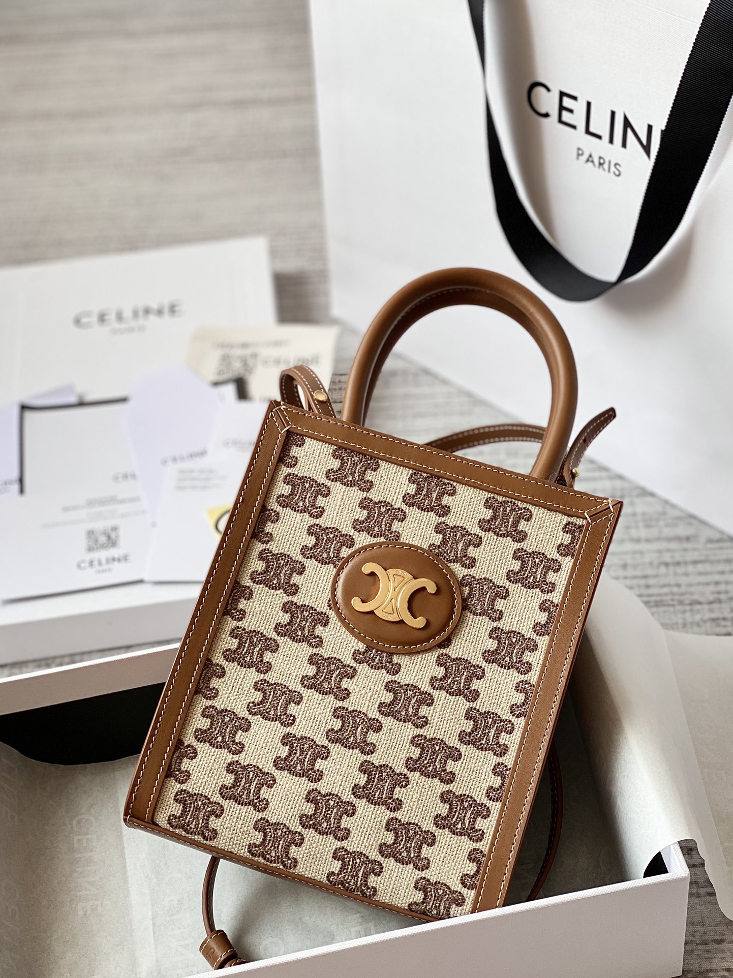 Celin Triomphe Tote-17*21*4CM